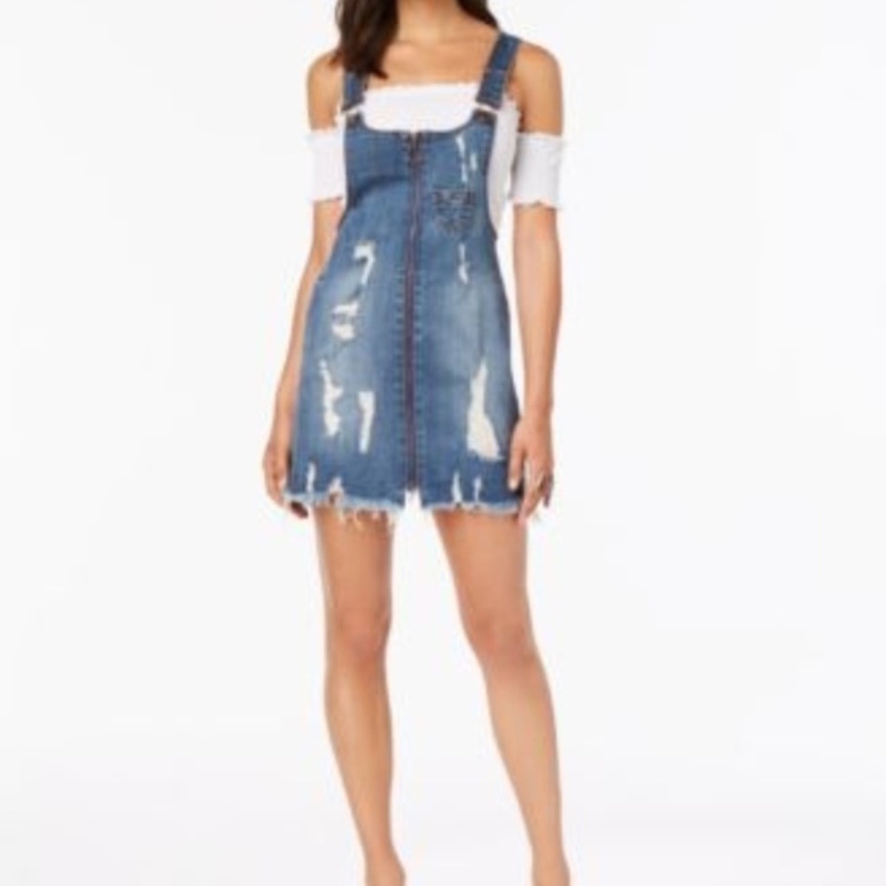 Dollhouse‎ Juniors Dress Denim Jeans Blue Skirtall